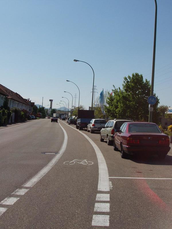 Bild vergrern: Fahrradweg in Landau in der Pfalz