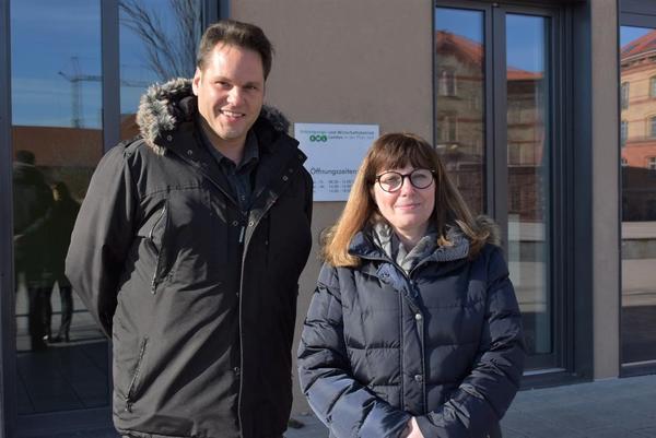 Bild vergr��ern: Dirk Wagner und Sandra Hilzendegen, neue F�hrungskr�fte beim EWL
