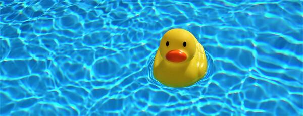Bild vergr��ern: Auch wenn das Baden im Pool gro�en Spa� macht - unsere Umwelt sollte darunter nicht leiden.