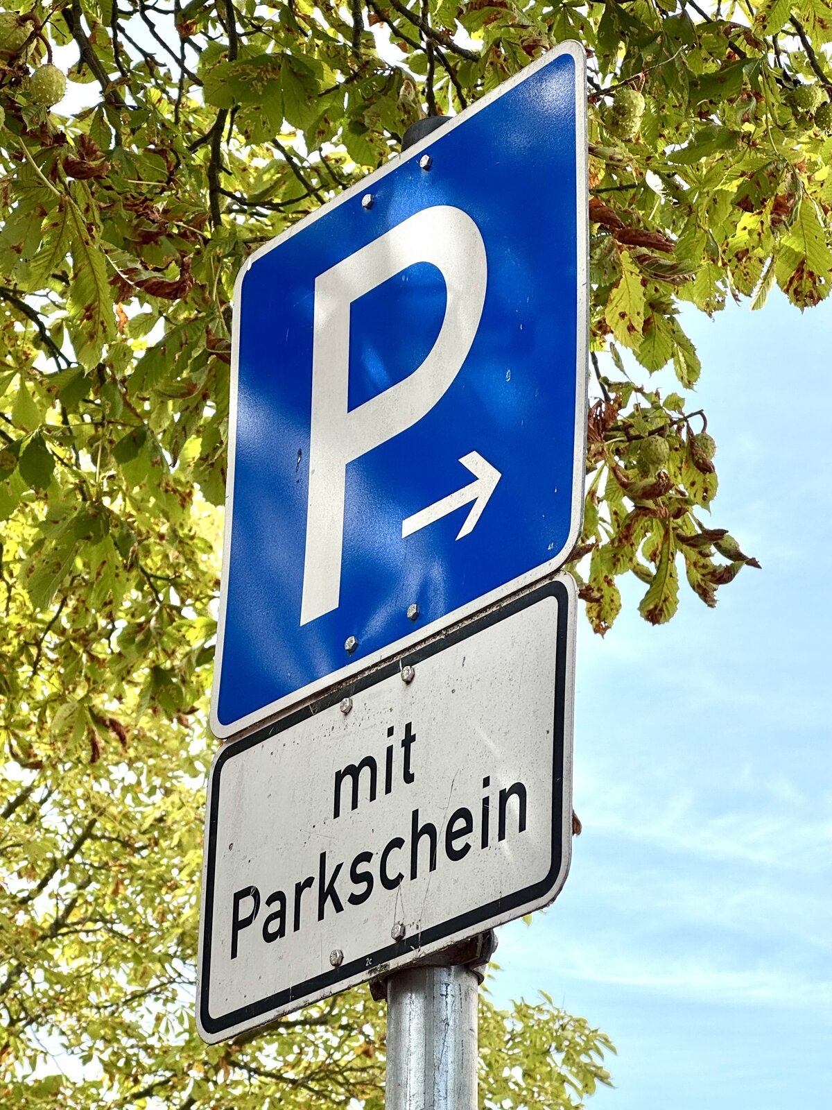 Schild Parkfl&auml;che